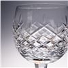 Image 3 : 4pc Crystal Claret Wine Glasses with Diamond Cut Pattern