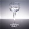 Image 4 : 4pc Crystal Wine Glasses with Geometric Panel Cut