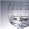 Image 5 : 4pc Crystal Wine Glasses with Geometric Panel Cut