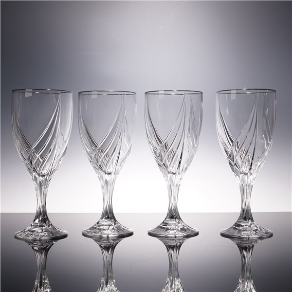 4pc Lenox Iced Tea Glasses, Debut Platinum