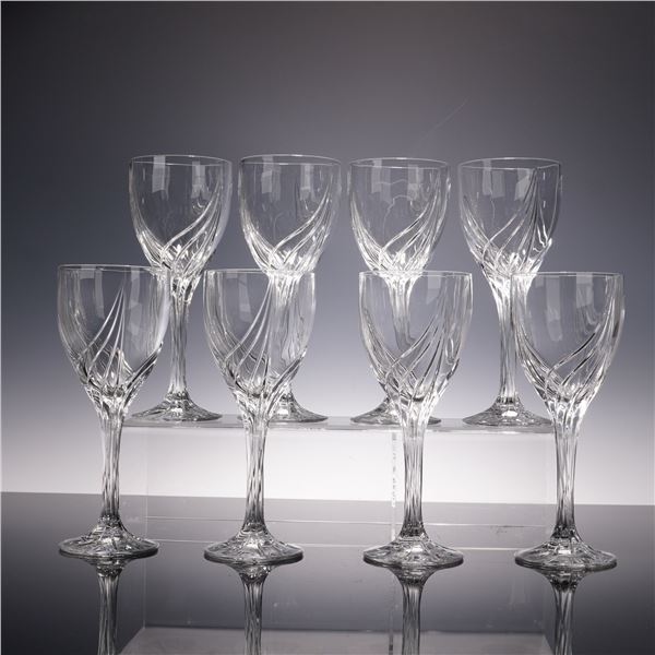 8pc Lenox Crystal Water Goblets, Debut