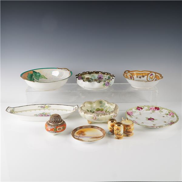 14pc Porcelain Assortment, Nippon, Noritake, O&EG Austria