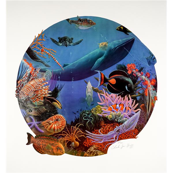 Charles Lynn Bragg, Limited Edition Lithograph on Paper, Water Edge, Signed