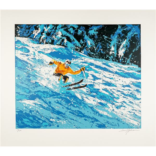 Harry Schaare, Serigraph on Paper, Skiing, Signed & Numbered