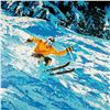 Image 2 : Harry Schaare, Serigraph on Paper, Skiing, Signed & Numbered