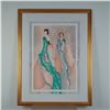 Image 1 : Jane Bazinet, Limited Edition Lithograph on Paper, Elegant Figures, Signed