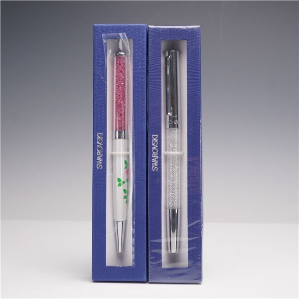 Sealed 2pc Swarovski Crystal Pens, Stardust and Crystaline Lady Rose