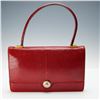 Image 2 : Lederer Handbag, Red Lizard Skin with Coin Purse