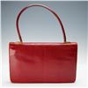Image 3 : Lederer Handbag, Red Lizard Skin with Coin Purse