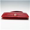 Image 4 : Lederer Handbag, Red Lizard Skin with Coin Purse