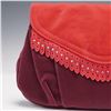 Image 2 : Swarovski Red Suede Clutch