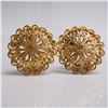 Image 2 : 4 Pair Ladies Gold Tone Earring Lot incl. Monet & Filigree