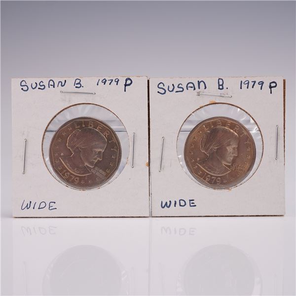 2pc 1979-P Susan B. Anthony Dollar Coins