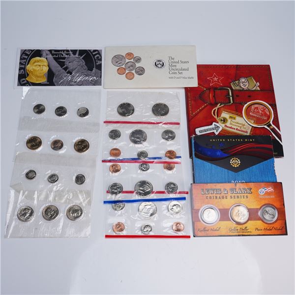 10pc United States Mint Coin Sets