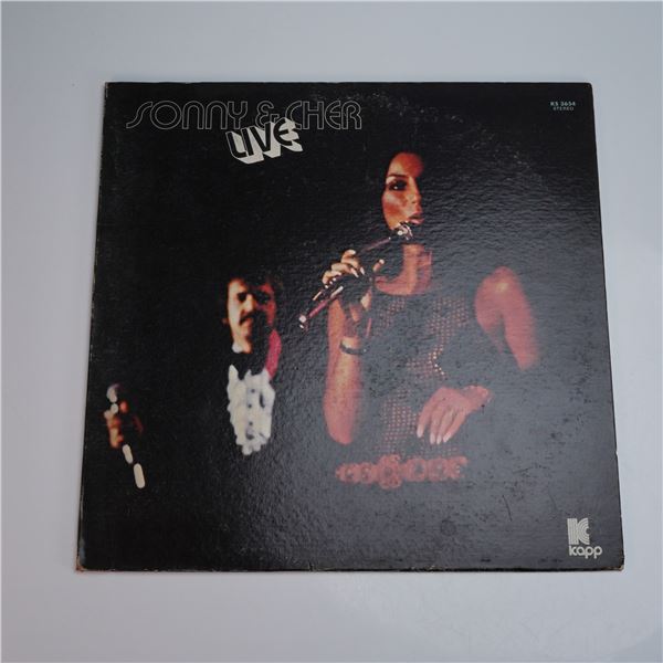 Kapp Records Sonny & Cher Vinyl Record, Sonny & Cher Live
