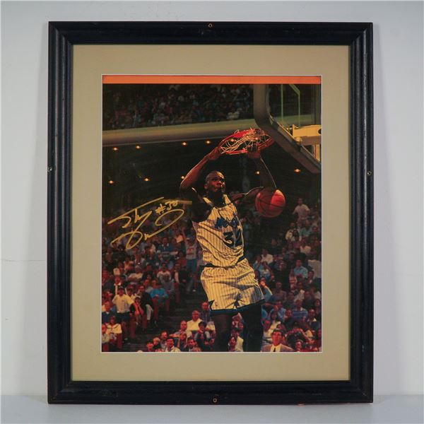 Shaquille O'Neal Autographed Orlando Magic Dunk Photograph