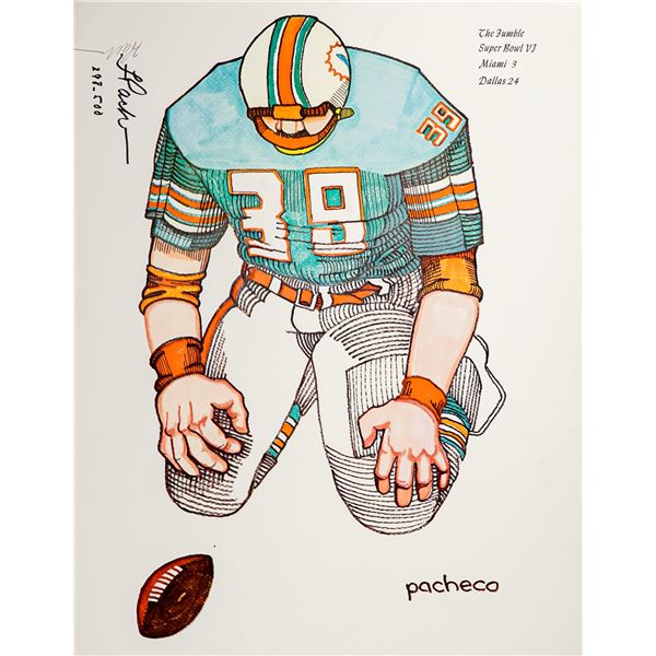 Ferdie Pacheco, The Fumble, Signed and Numbered Limited Edition Print