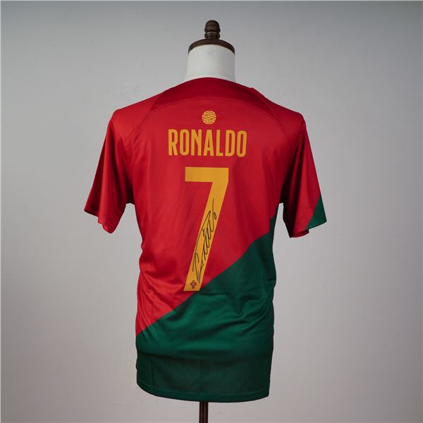Cristiano Ronaldo Signed Portugal 2022-23 Home Shirt W/ COA