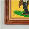 Image 2 : Original Acrylic on Canvas Comical Golfer Scene, Signed