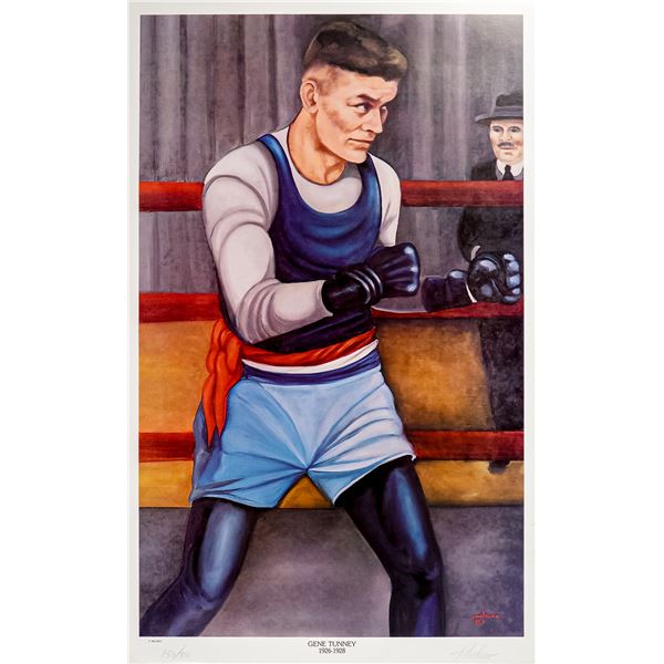 Ferdie Pacheco Limited Edition Print, Gene Tunney 1926-1928, Signed