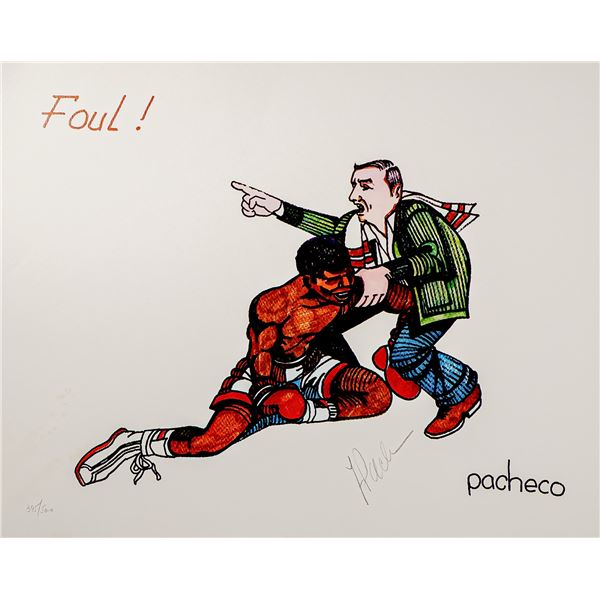 Ferdie Pacheco, Foul!, Signed and Numbered Limited Edition Print