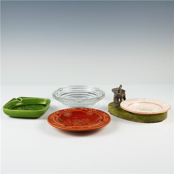 5pc Vintage Ashtray Collection