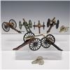 Image 1 : 8pc Assorted Miniature Cannons, Mixed Metal and Painted Models
