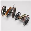 Image 5 : 8pc Assorted Miniature Cannons, Mixed Metal and Painted Models