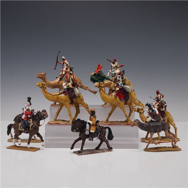 9pc El Templario Camel Corps and Mounted Warriors Figures