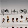 Image 4 : 22pc Metal  Colonial Soldiers and Artillery Figurines