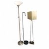 Image 1 : Group of 2 Modern Floor Lamps & Coat Hanger