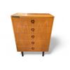 Image 1 : Mid-Century Teak 5-Drawers Dresser - from Movie Set Dec, approx. 23 1/2" x 13" x 32"
