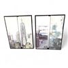 Image 1 : Set of 2 Dual Abstract Framed Art Decor - Approx. 28" x 38", Total Retail Value $399.99