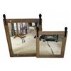 Image 1 : Set of 2 Country Farm Wooden Framed Mirrors - approx. , Total Retail Price $599.99