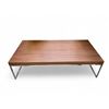 Image 1 : Modern Wood & Metal Mid-Century Style Coffee Table - approx. 56" x 28" x 15"