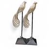 Image 1 : Set of 2 Torre & Tagus Perched Bird of Paradise Aluminium Decor - approx.  23" High, Total Retail Va