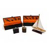 Image 1 : Group of Assorted Decor & Collectible - includes 2 Wine Gift Box w/ Accessories & 2 Flasks