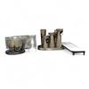 Image 1 : Group of Assorted DEcors - includes 2 Set of 3 India Crafted Aluminium Candle Holders (Retail Total 
