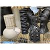 Image 5 : Group of Assorted Decors - includes India Crafted Ceramic Vases, Set of 2 Modern Head Sculptures & M