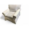 Image 1 : Classic Fabric Bleach White Armchair