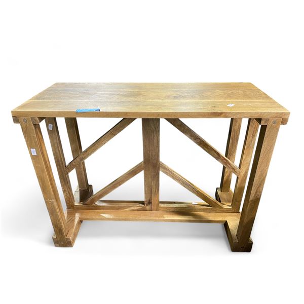 Framed Rustic Entry Console Table - Approx. 43" x 18" x 32", Retail Value $599.99