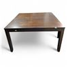 Image 1 : 54" Dark Wooden Modern Dining Table (Few scratches on the top)