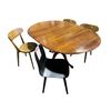 Image 1 : Vintage Extendable Wooden Dining Table & 4 chairs - approx. 64" Long