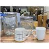 Image 2 : Group of Home Decor & new Tableware - includes Bowls, Glass, Cups, Jars & More