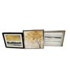 Image 1 : Group of 3 Assorted Glass Framed Modern Pictures - approx. 30" Long Each, Retail Value $819.99)