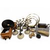 Image 2 : Group of Assorted Home Decors - includes chandelier, lamps, Wooden Storage Boxes & More