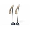 Image 1 : Set of 2 Torre & Tagus Perched Bird of Paradise Aluminium Decor - approx.  31" High, Total Retail Va