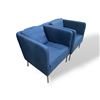 Image 1 : Set of 2 Ikea Ekero Dark Blue Armchairs - Retail Value each $249.00