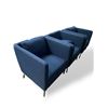 Image 1 : Set of 3 Ikea Ekero Dark Blue Armchairs - Retail Value each $249.00