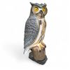 Image 2 : Group of 2 Movie Animal Decor - includes Owl Garden Sculpture & Stuffed Realistic Wolf